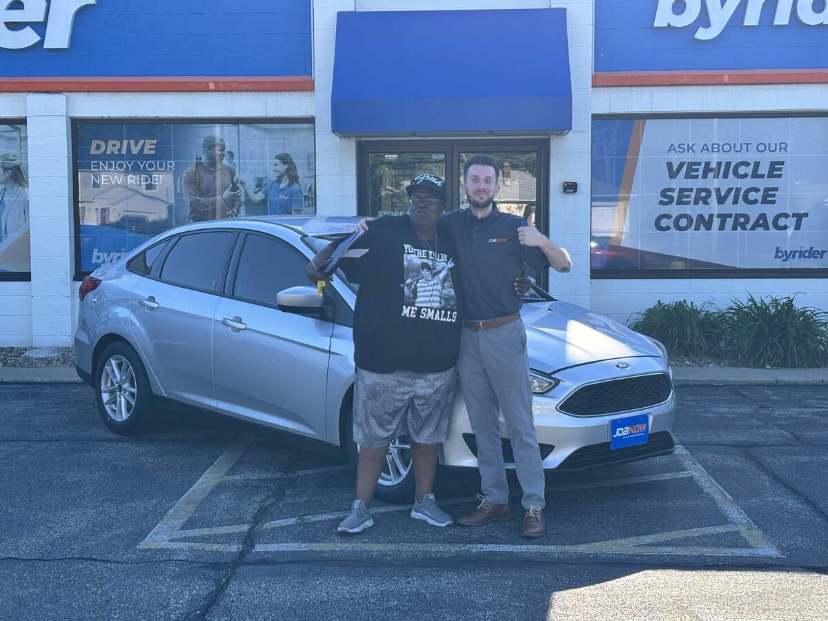 York with a customer